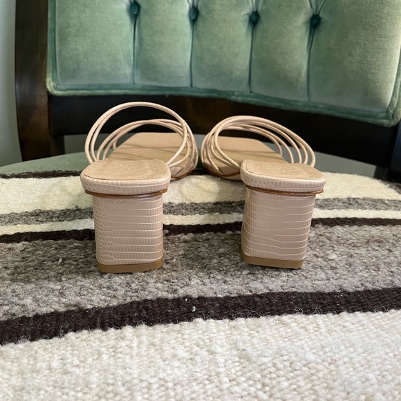 🏖️SALE!🏖️ NIB Billini Nude Lizard Hessa Sandals from Hello Molly Size 9 - Picture 7 of 9